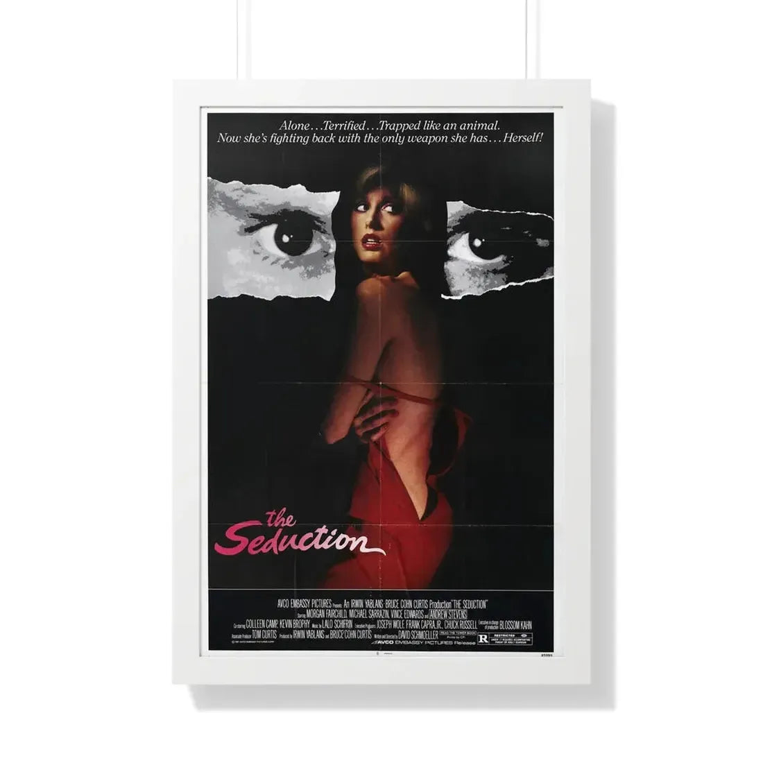 THE SEDUCTION 1982 - Framed Movie Poster 20" x 30" White - The Sticker Space