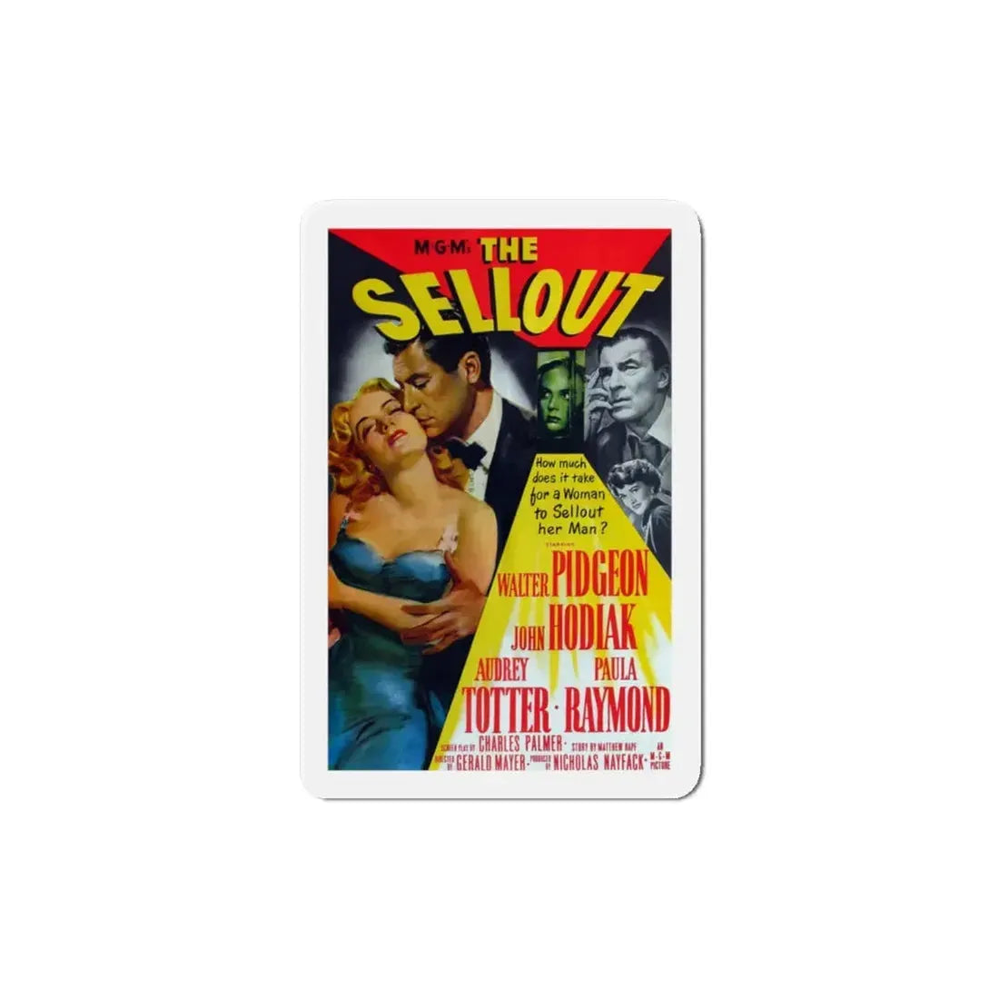 The Sellout 1952 Movie Poster Refrigerator Magnet 6 Inch - The Sticker Space
