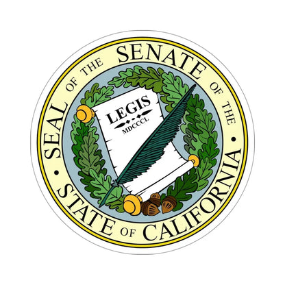 The Senate Of The State Of California STICKER Vinyl Die-Cut Decal 4 Inch - The Sticker Space