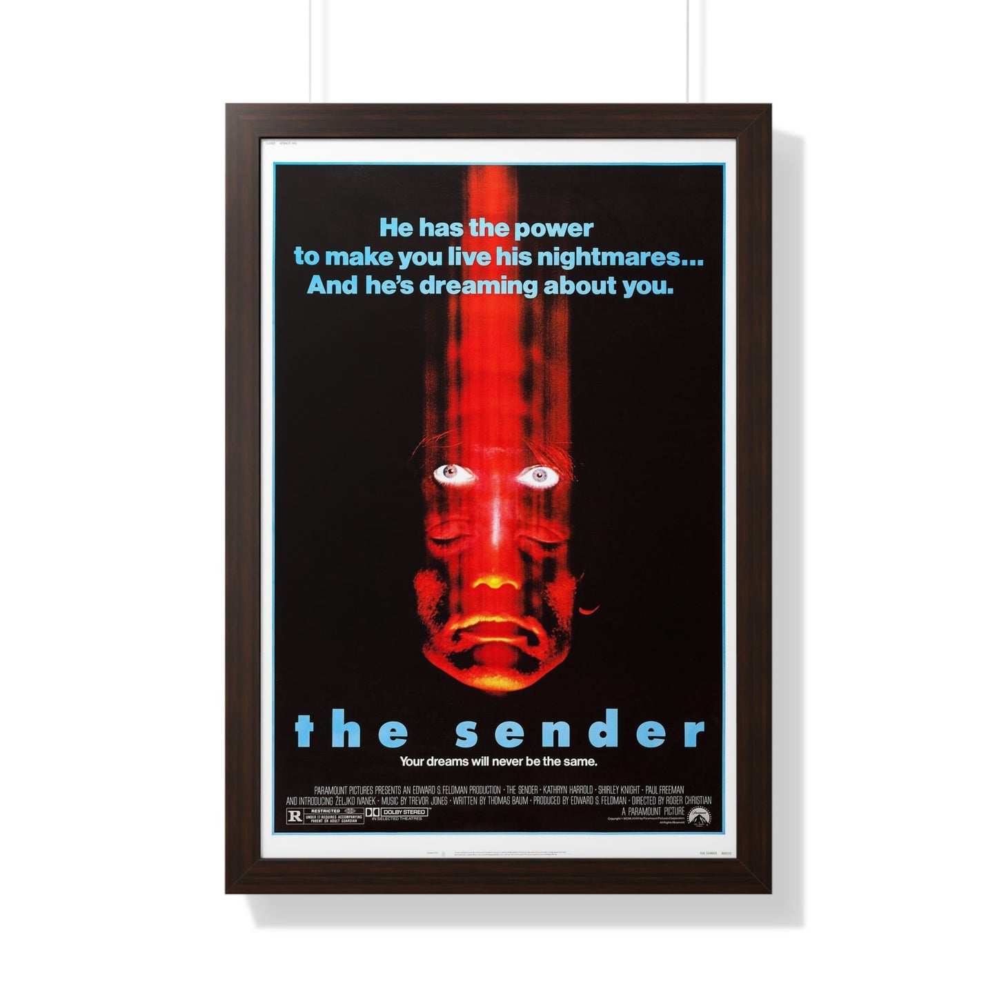 THE SENDER 1982 - Framed Movie Poster-20" x 30"-The Sticker Space