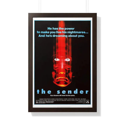THE SENDER 1982 - Framed Movie Poster 20" x 30" Walnut - The Sticker Space