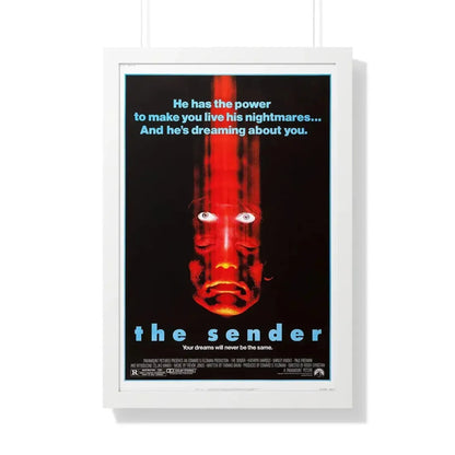 THE SENDER 1982 - Framed Movie Poster 20" x 30" White - The Sticker Space