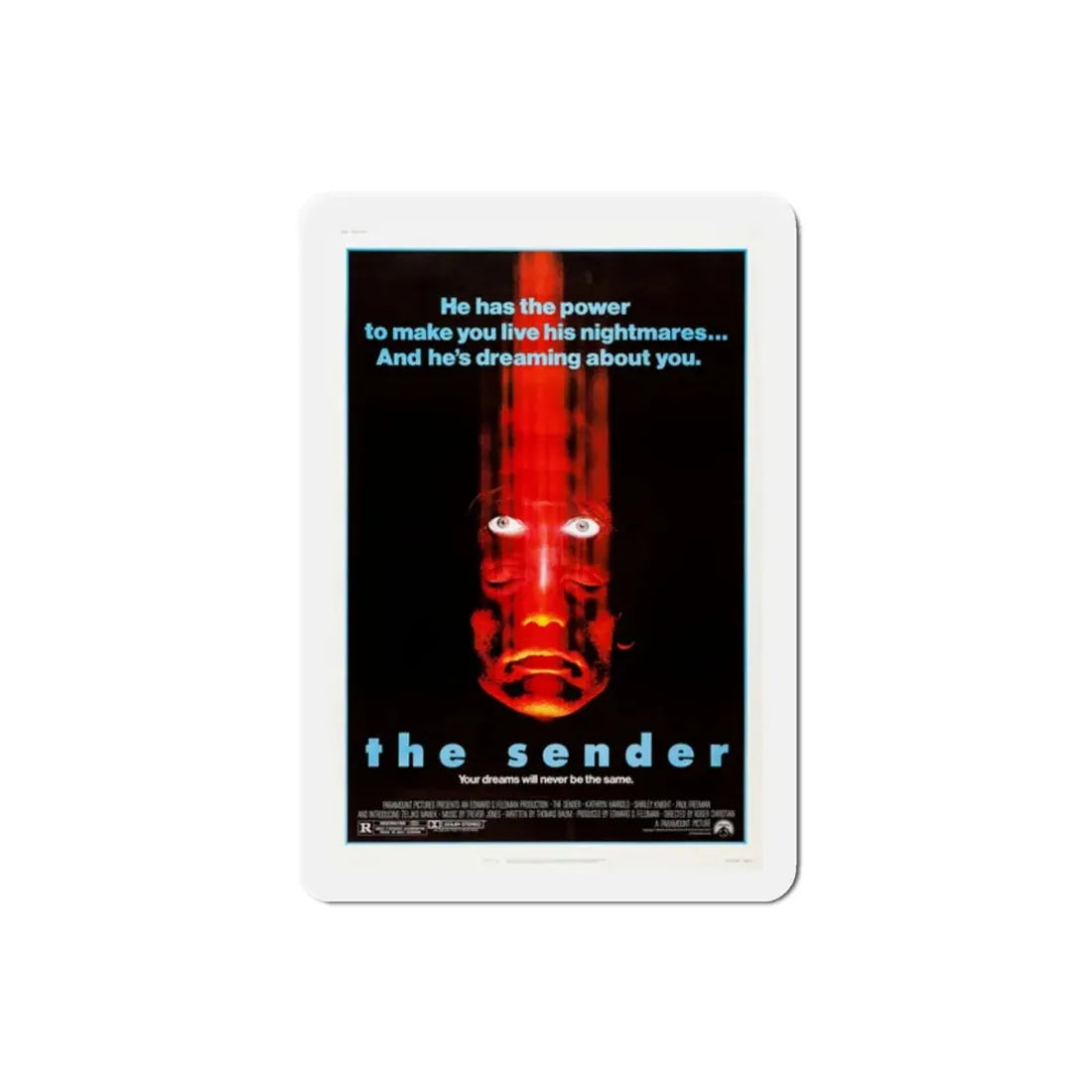 The Sender 1982 Movie Poster Refrigerator Magnet 2 Inch - The Sticker Space