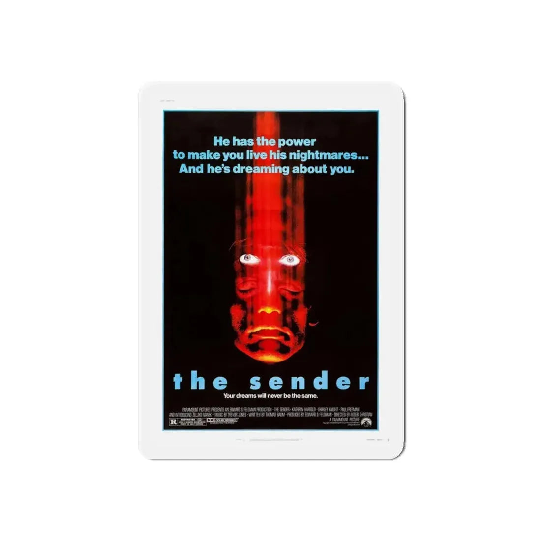 THE SENDER 1982 Movie Poster - Refrigerator Magnet 6 Inch - The Sticker Space