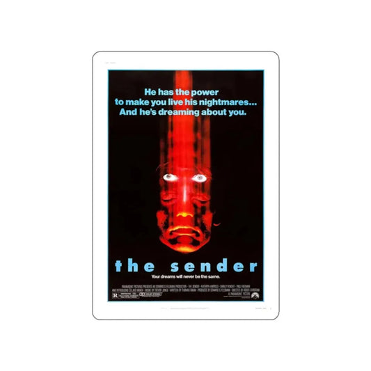 THE SENDER 1982 Movie Poster STICKER Vinyl Die-Cut Decal 2 Inch - The Sticker Space