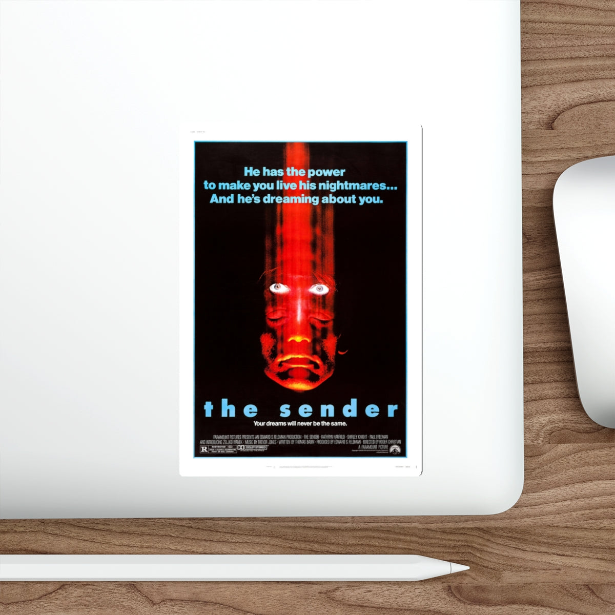 THE SENDER 1982 Movie Poster STICKER Vinyl Die-Cut Decal-The Sticker Space