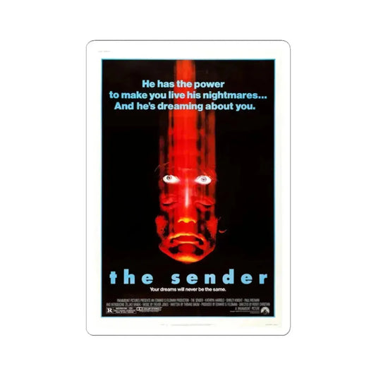 The Sender 1982 Movie Poster - STICKER Vinyl Kiss-Cut Decal 2 Inch White - The Sticker Space