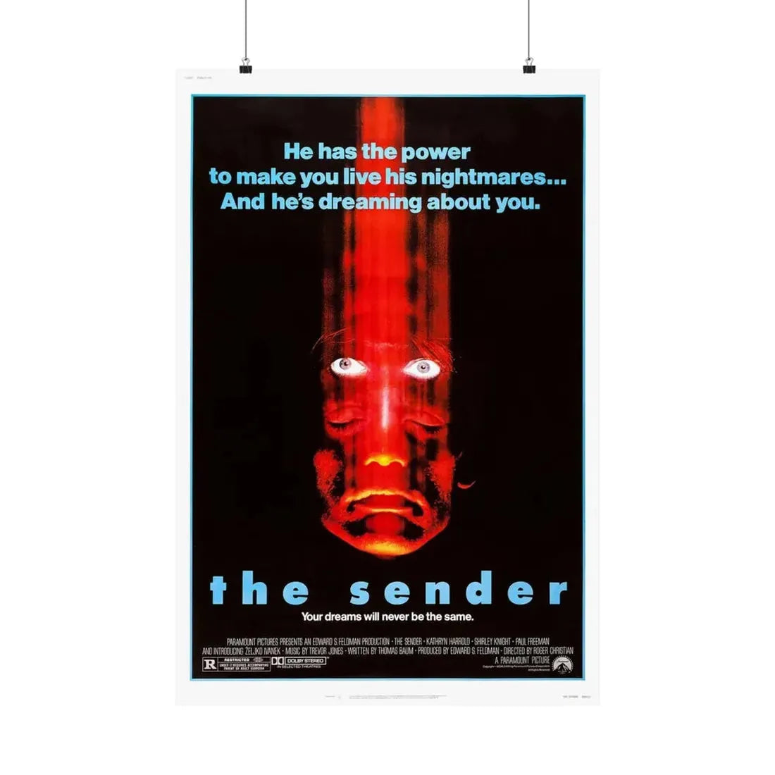 THE SENDER 1982 - Paper Movie Poster 24″ x 36″ Matte - The Sticker Space