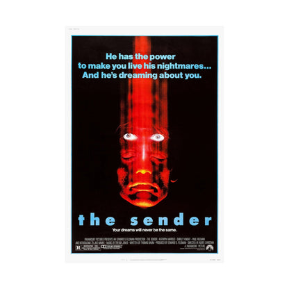 THE SENDER 1982 - Paper Movie Poster-The Sticker Space