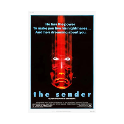THE SENDER 1982 - Paper Movie Poster - The Sticker Space