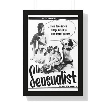 THE SENSUALIST 1966 - Framed Movie Poster 16″ x 24″ Black - The Sticker Space