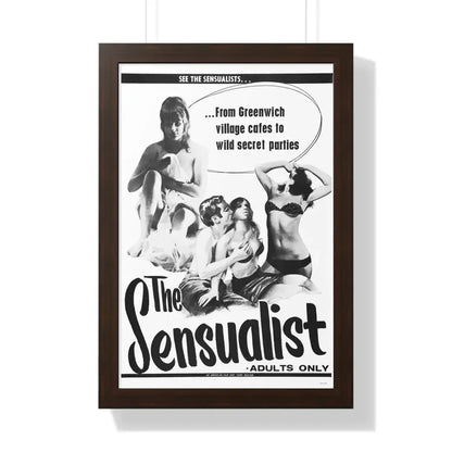 THE SENSUALIST 1966 - Framed Movie Poster 16″ x 24″ Walnut - The Sticker Space