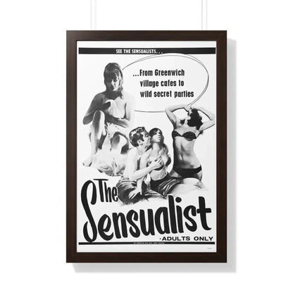 THE SENSUALIST 1966 - Framed Movie Poster 20" x 30" Walnut - The Sticker Space