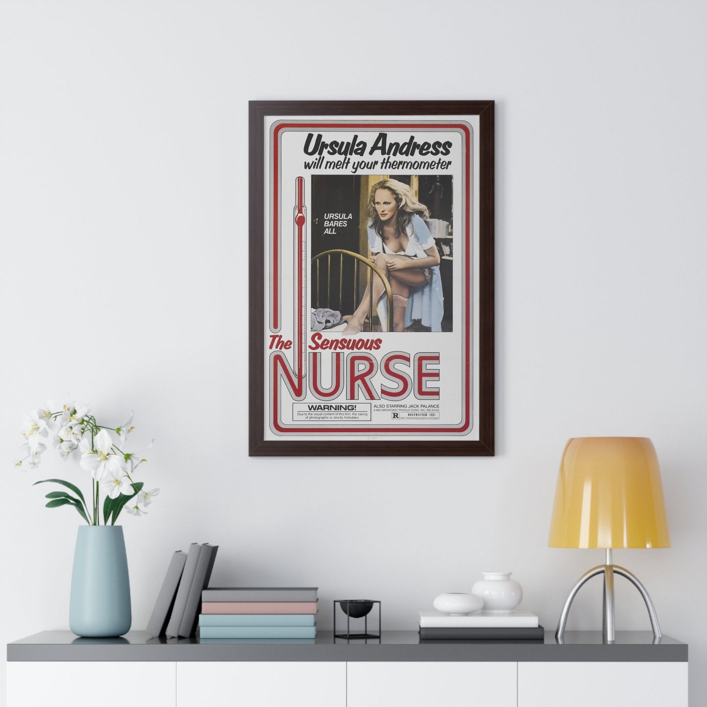 THE SENSUOUS NURSE 1975 - Framed Movie Poster-The Sticker Space