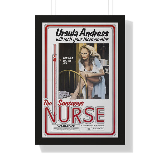 THE SENSUOUS NURSE 1975 - Framed Movie Poster-16″ x 24″-The Sticker Space