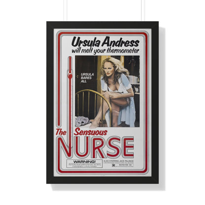 THE SENSUOUS NURSE 1975 - Framed Movie Poster-20" x 30"-The Sticker Space