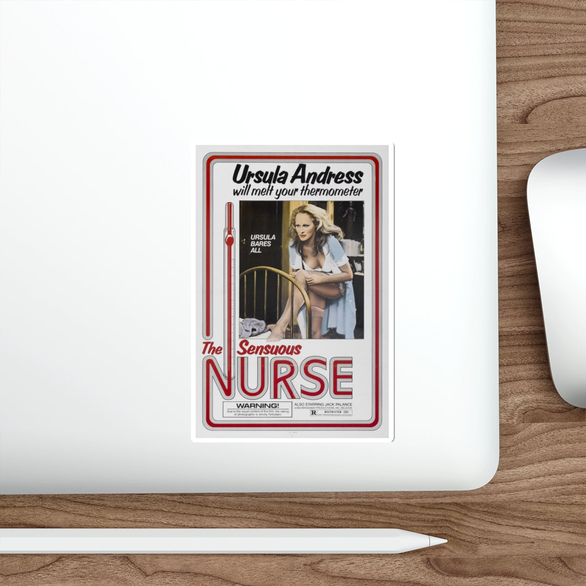 THE SENSUOUS NURSE 1975 Movie Poster STICKER Vinyl Die-Cut Decal-The Sticker Space