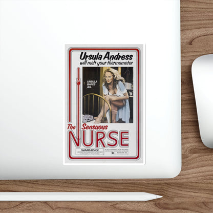 THE SENSUOUS NURSE 1975 Movie Poster STICKER Vinyl Die-Cut Decal-The Sticker Space