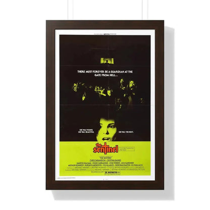 THE SENTINEL 1977 - Framed Movie Poster 16″ x 24″ Walnut - The Sticker Space
