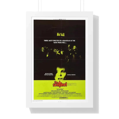 THE SENTINEL 1977 - Framed Movie Poster 16″ x 24″ White - The Sticker Space
