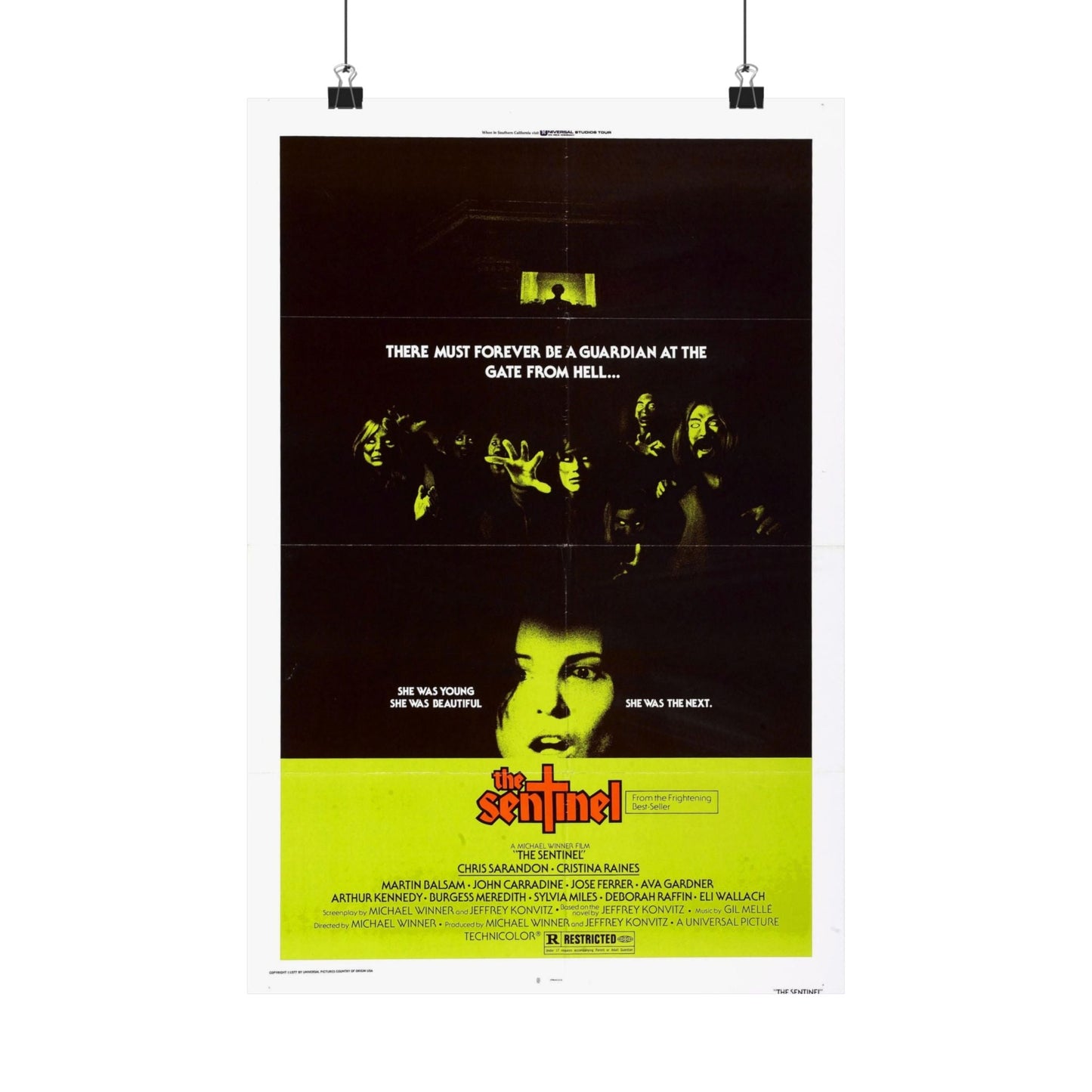 THE SENTINEL 1977 - Paper Movie Poster-12″ x 18″-The Sticker Space