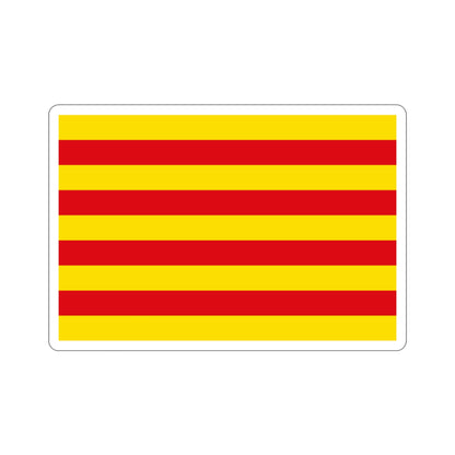 The Senyera the Flag of Catalonia Spain STICKER Vinyl Die-Cut Decal-2 Inch-The Sticker Space