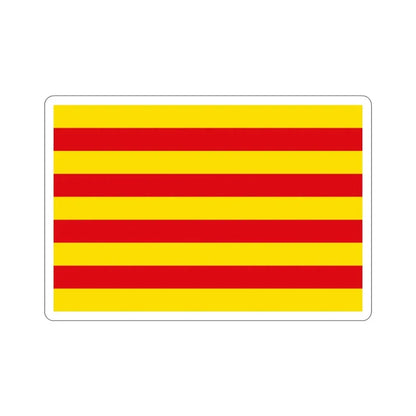 The Senyera the Flag of Catalonia Spain STICKER Vinyl Die-Cut Decal 2 Inch - The Sticker Space