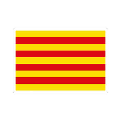 The Senyera the Flag of Catalonia Spain STICKER Vinyl Die-Cut Decal-3 Inch-The Sticker Space