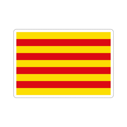 The Senyera the Flag of Catalonia Spain STICKER Vinyl Die-Cut Decal-4 Inch-The Sticker Space