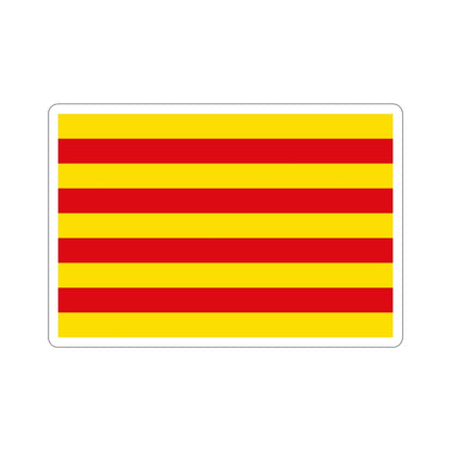 The Senyera the Flag of Catalonia Spain STICKER Vinyl Die-Cut Decal-5 Inch-The Sticker Space