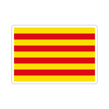 The Senyera the Flag of Catalonia Spain STICKER Vinyl Die-Cut Decal-6 Inch-The Sticker Space