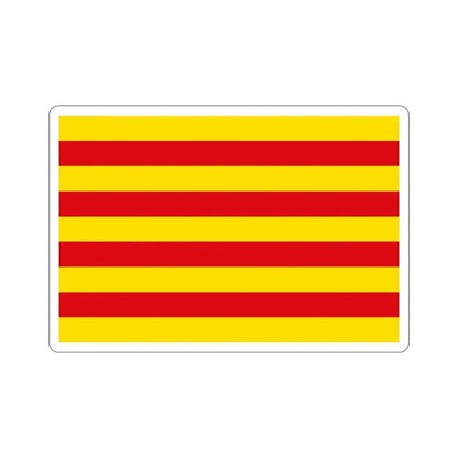 The Senyera the Flag of Catalonia Spain STICKER Vinyl Die-Cut Decal 6 Inch - The Sticker Space