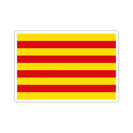 The Senyera the Flag of Catalonia Spain STICKER Vinyl Die-Cut Decal 6 Inch - The Sticker Space