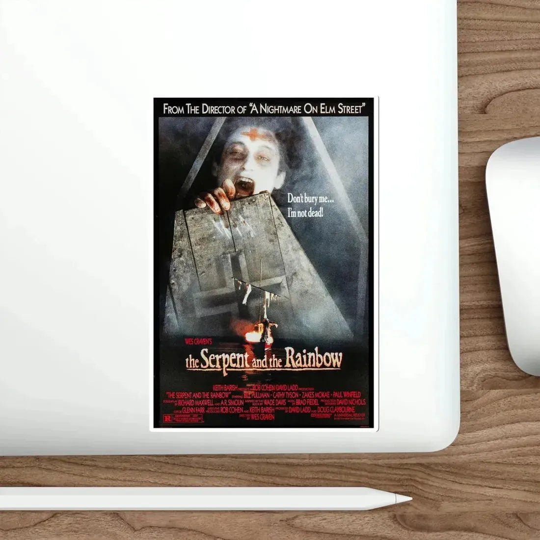 The Serpent and the Rainbow 1988 Movie Poster STICKER Vinyl Die-Cut Decal - The Sticker Space