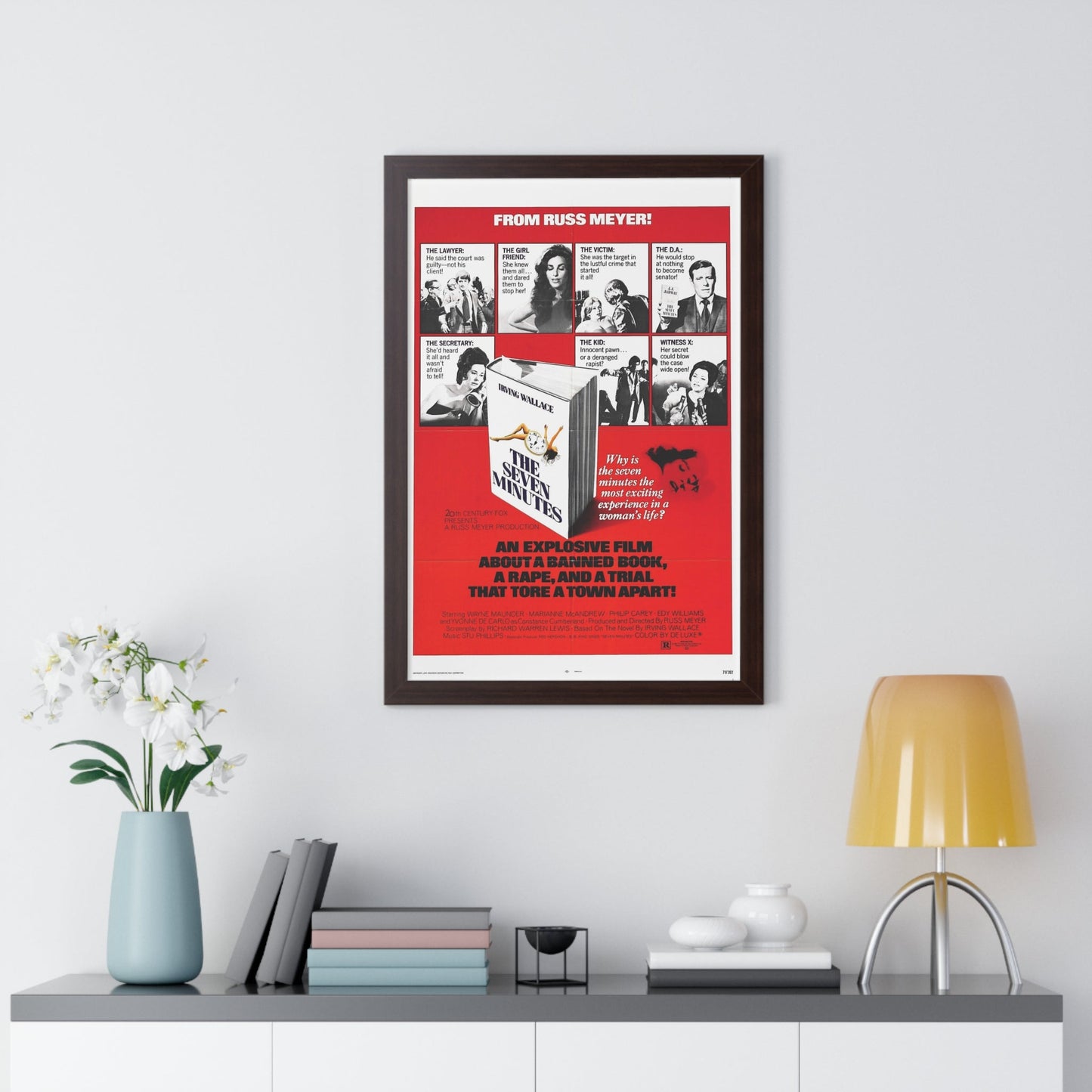 THE SEVEN MINUTES 1971 - Framed Movie Poster-The Sticker Space