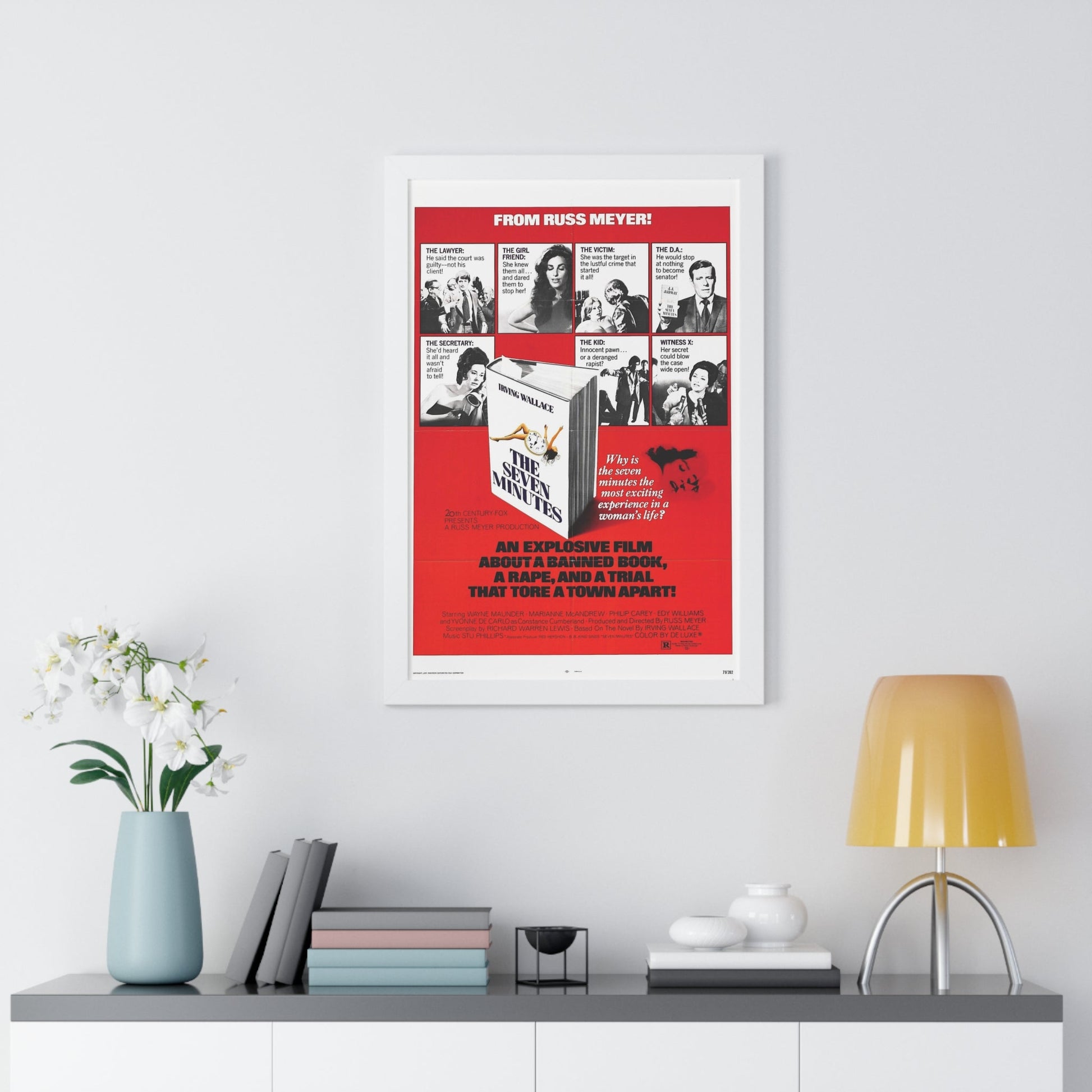 THE SEVEN MINUTES 1971 - Framed Movie Poster-The Sticker Space