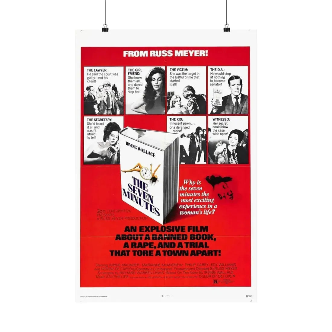 THE SEVEN MINUTES 1971 - Paper Movie Poster 20″ x 30″ Matte - The Sticker Space