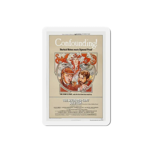 The Seven Per Cent Solution 1976 Movie Poster Refrigerator Magnet 2 Inch - The Sticker Space
