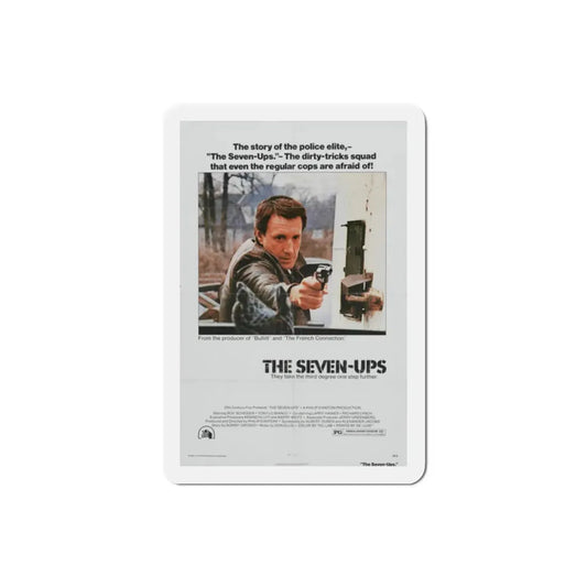 The Seven Ups 1973 Movie Poster Refrigerator Magnet 2 Inch - The Sticker Space