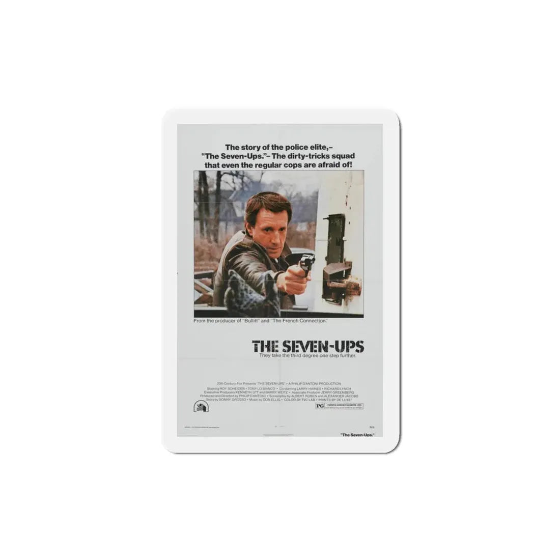 The Seven Ups 1973 Movie Poster Refrigerator Magnet 3 Inch - The Sticker Space