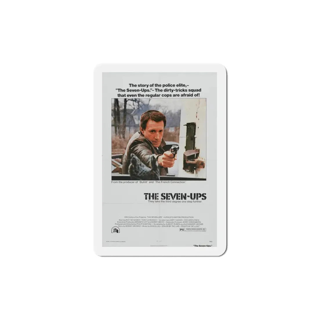The Seven Ups 1973 Movie Poster Refrigerator Magnet 4 Inch - The Sticker Space