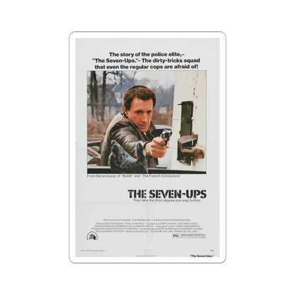 The Seven Ups 1973 Movie Poster - STICKER Vinyl Kiss-Cut Decal 6 Inch White - The Sticker Space