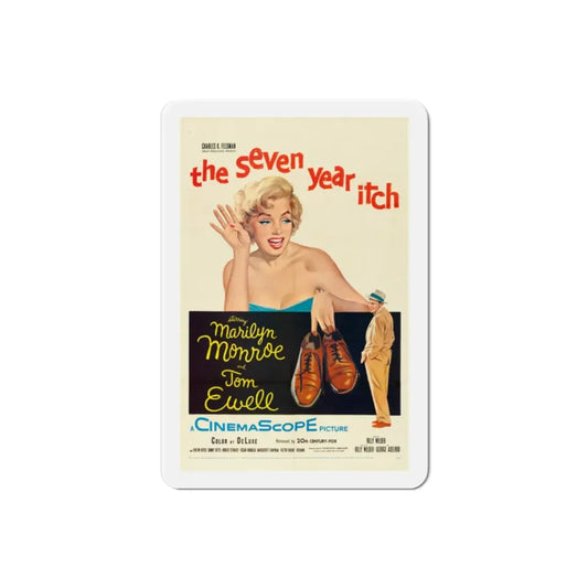 The Seven Year Itch 1955 Movie Poster Refrigerator Magnet 2 Inch - The Sticker Space