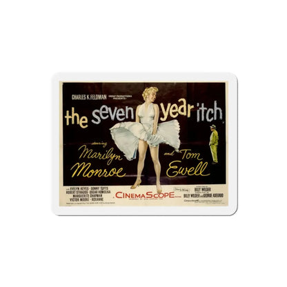 The Seven Year Itch 1955 v4 Movie Poster Refrigerator Magnet 2 Inch - The Sticker Space
