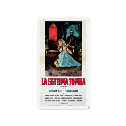 THE SEVENTH GRAVE 1965 Movie Poster - Refrigerator Magnet 2 Inch Die-Cut - The Sticker Space