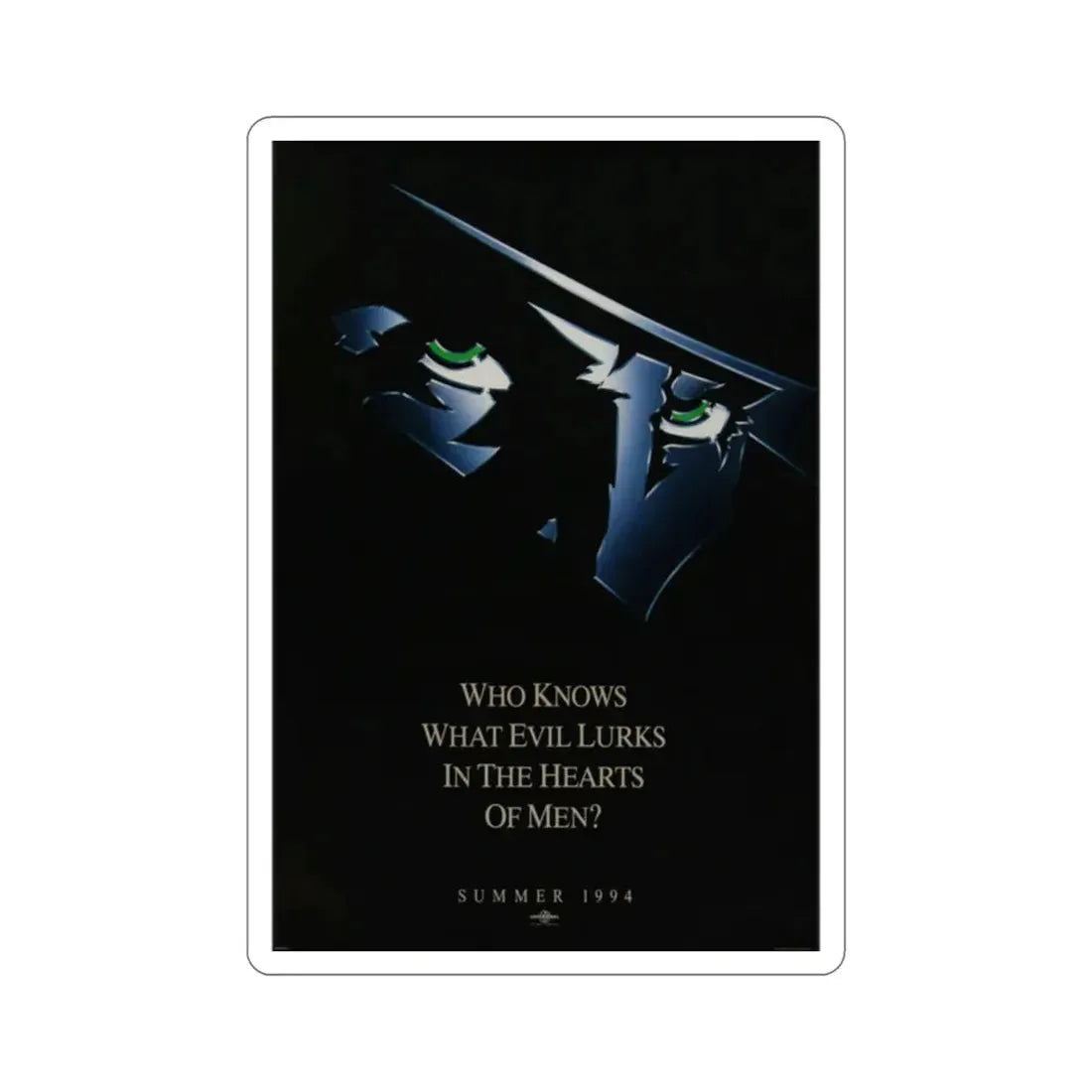 The Shadow 1994 Movie Poster STICKER Vinyl Die-Cut Decal 2 Inch - The Sticker Space