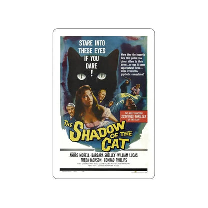 THE SHADOW OF THE CAT 1961 Movie Poster STICKER Vinyl Die-Cut Decal 3 Inch - The Sticker Space
