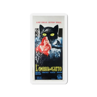 THE SHADOW OF THE CAT (ITALIAN) 1961 Movie Poster - Refrigerator Magnet 3 Inch - The Sticker Space