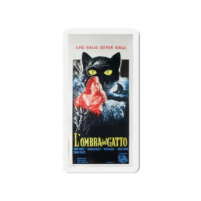 THE SHADOW OF THE CAT (ITALIAN) 1961 Movie Poster - Refrigerator Magnet 4 Inch - The Sticker Space