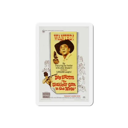 The Shakiest Gun in the West 1968 Movie Poster Refrigerator Magnet 2 Inch - The Sticker Space